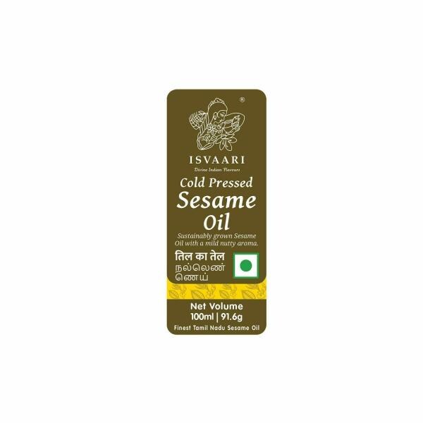 Isvaari Untoasted Sesame Oil (100ml) JioMart