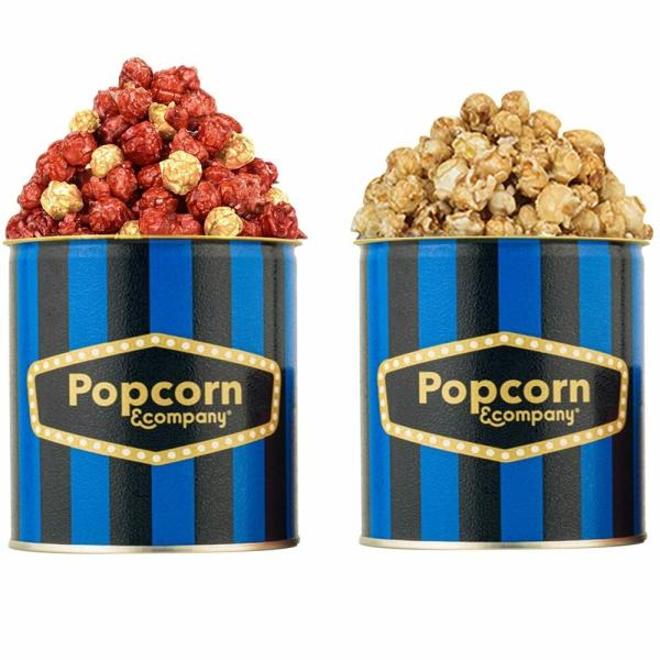 Popcorn & Company Festive Gift Combo Pack of 2 Tins (Crunchy Lichi 130