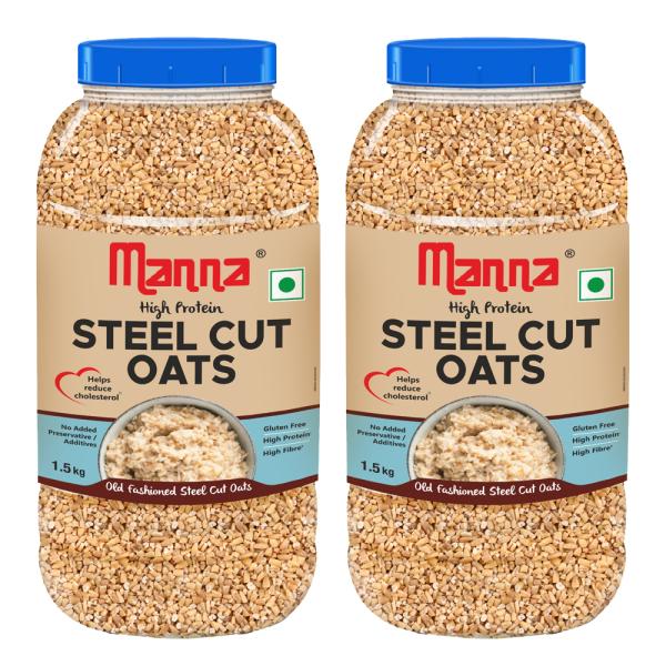 Manna 100 Steel Cut oats 3 kg Gluten Free Diabetic Friendly High