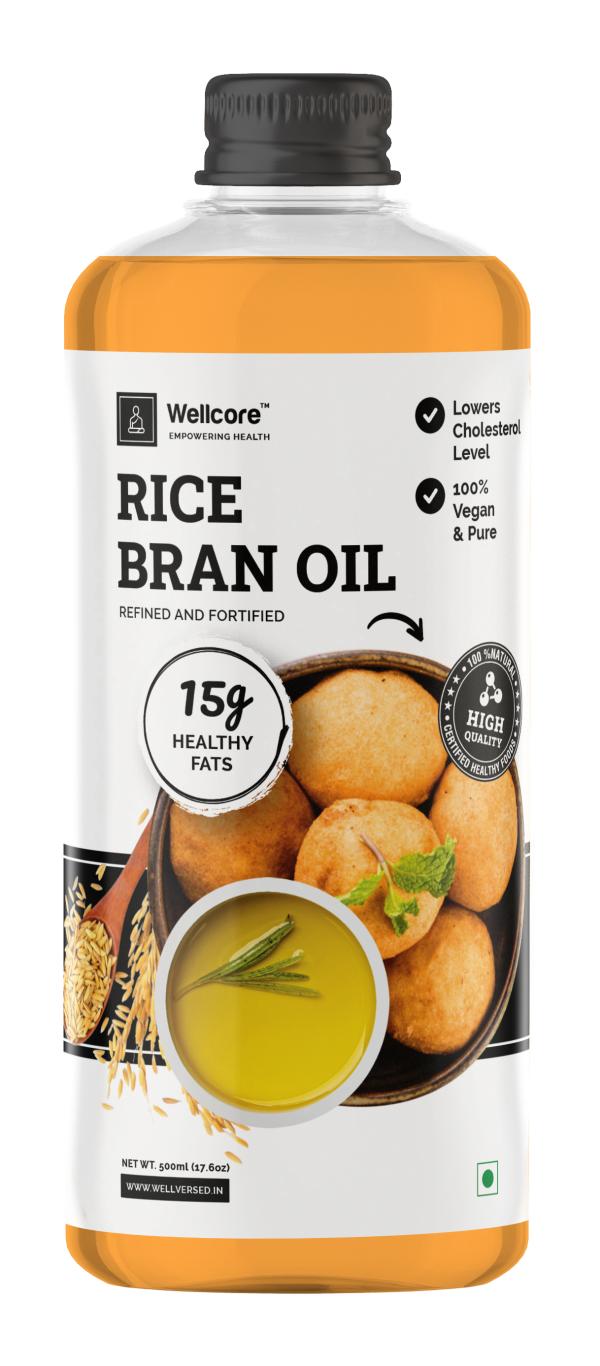 Wellcore Rice Bran Oil Cooking Oil Physically Refined Rice Bran Oil