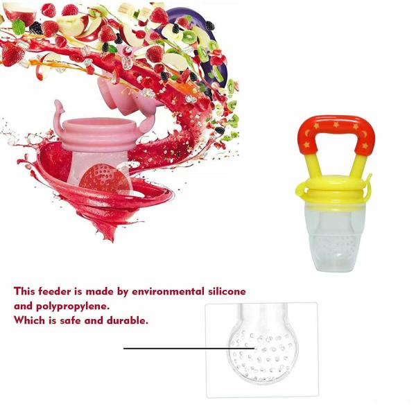 Safeokid Veggie Feed Nibbler, Silicone Food Fruit Nibbler For Baby