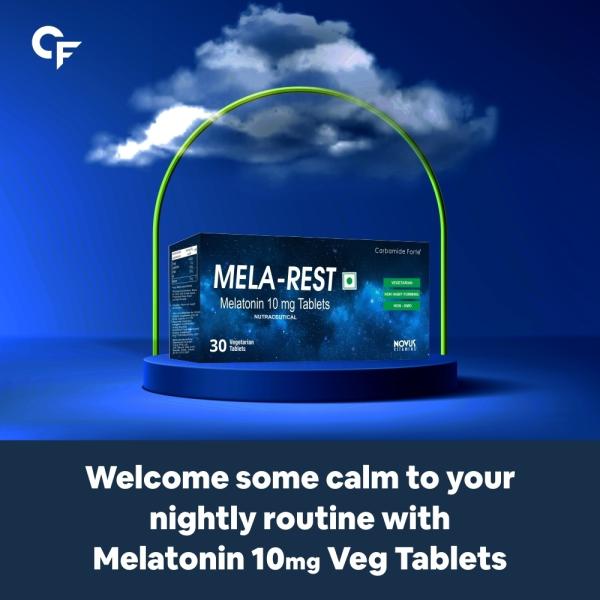 Carbamide Forte MelaRest Melatonin 10 Mg Sleep Supplement Tablets