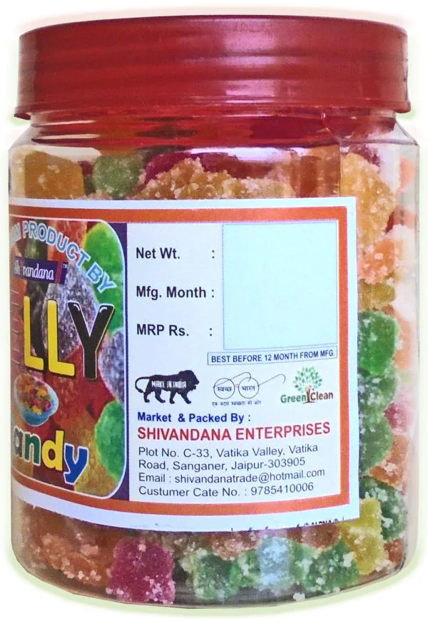 Real Fruit Juice Jelly Bites, Jelly Candy Sugar Coated Jelly Toffee Jar Pack 400 Gram JioMart
