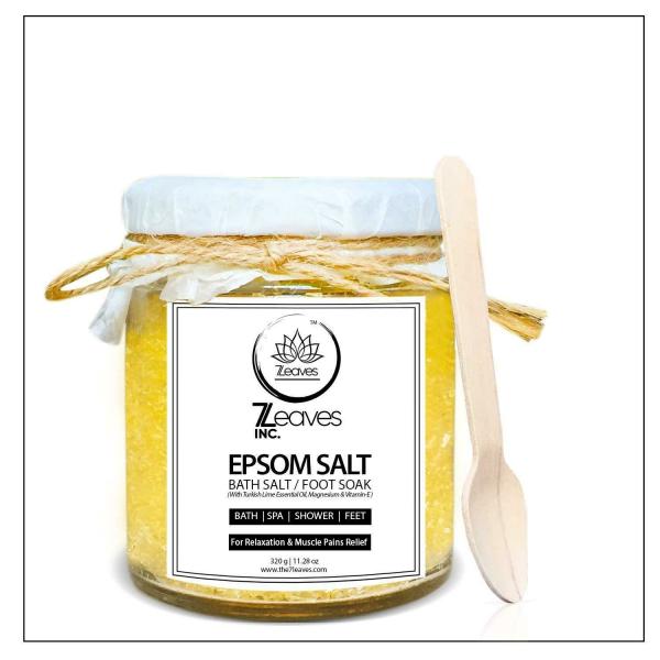 7Leaves INC. Turkish Lime Epsom Bath Salts for Relaxation and Reduce Body Pain 320 g JioMart