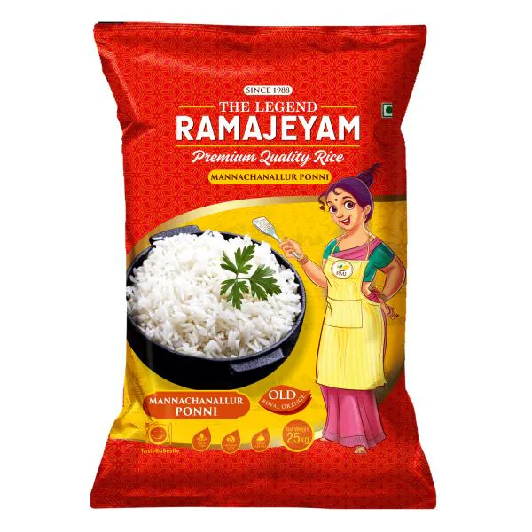RAMAJEYAM Manachanallur Ponni Boiled Rice 26Kg - JioMart