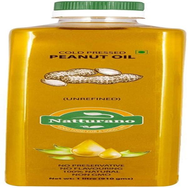Natturano Premium Cold Pressed Peanut/Groundnut Oil, 1L JioMart