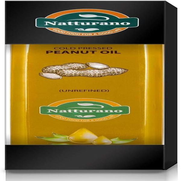 Natturano Premium Cold Pressed Peanut/Groundnut Oil, 1L JioMart