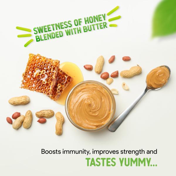 YAGNAM Honey Peanut ButterCreamy350 gmsMade with Roasted Peanuts