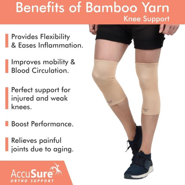 AccuSure Compression Knee Sleeves | Knee Support | Knee Brace | Stabilizer  Wraps For Men  Women-M - JioMart