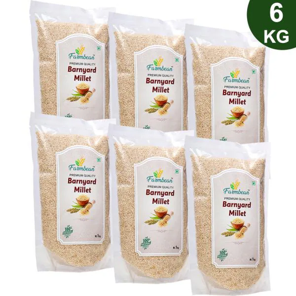 Farmbean Barnyard Millet Natural Grains, 6kg (Khira / Swank