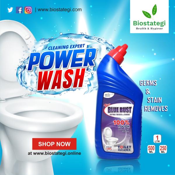 Bluebust Disinfectant Toilet Cleaner Liquid 1 Litre ( Pack of 3