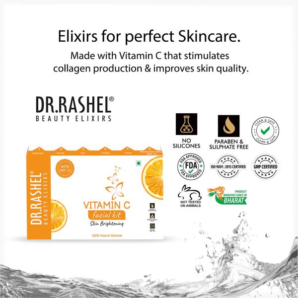Dr.Rashel Vitamin C Facial Kit Skin Brightening Natural Extract with