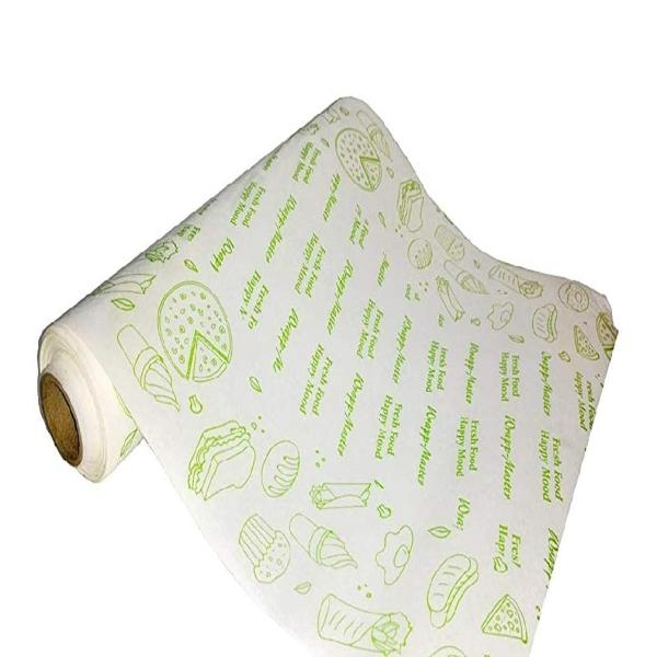 MAPPA Butter Paper Roll Green Printed 49 Meter 12 Inch Width