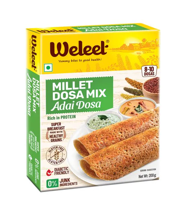 Weleet Millet Dosa Mix Adai Dosa, Gluten Free, No Junk Ingredients