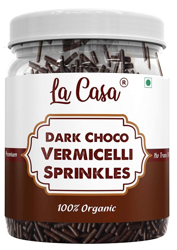 La Casa Dark Chocolate Vermicelli Sprinkles 200 Gm JioMart