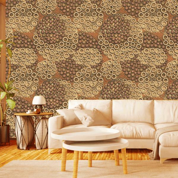 WallWear Wallpapers & Wall Stickers Model (MixDesign) Pack Of 1 Roll