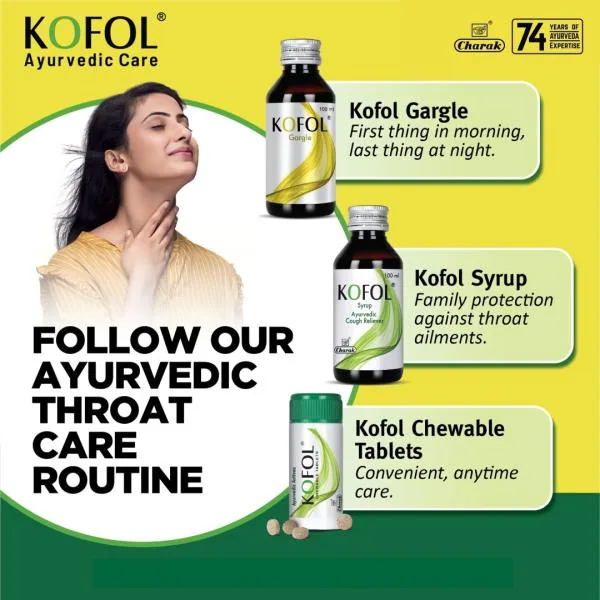 Kofol Gargle by Charak Pharma For Cough & Cold And Sore Throat (100 ml Pack of 2) JioMart