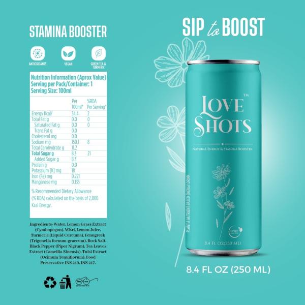 Love Shots Plant Based natural Energy Drink JioMart