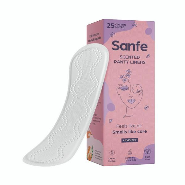 Sanfe Scented Panty Liners 25 Units Lavender JioMart
