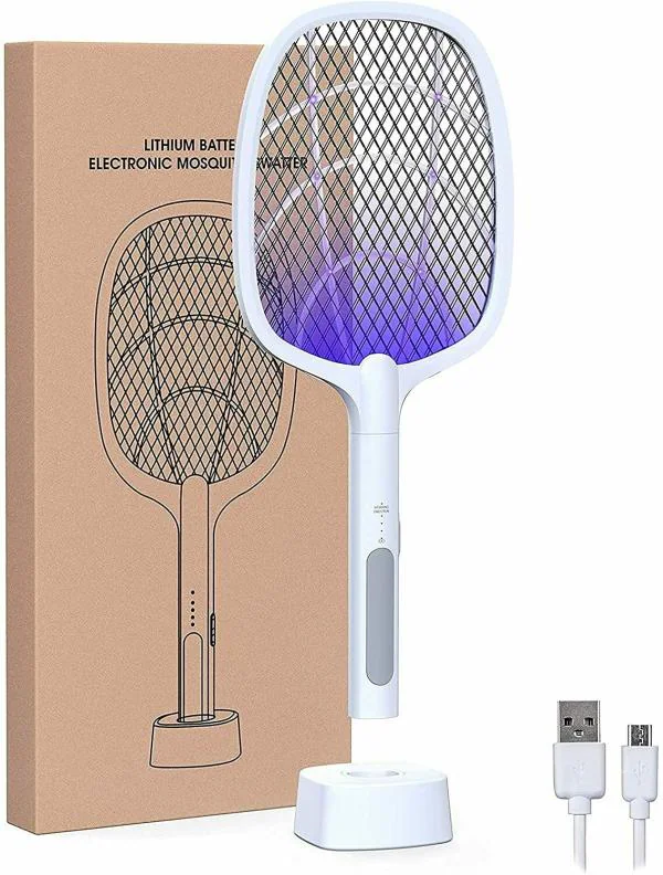 Mosquito Killer Racket Rechargeable Handheld Electric Fly Swatter