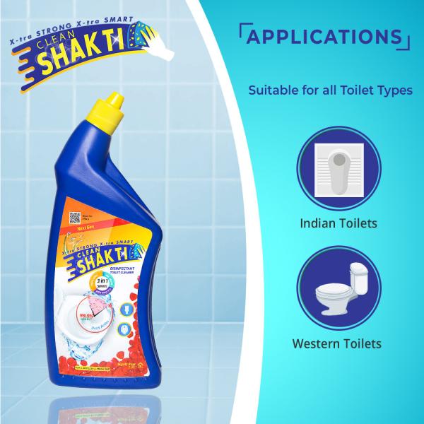 Clean SHAKTI Special Value Pack Toilet Cleaner (1L) + Hard Surface Cleaner (1L) JioMart