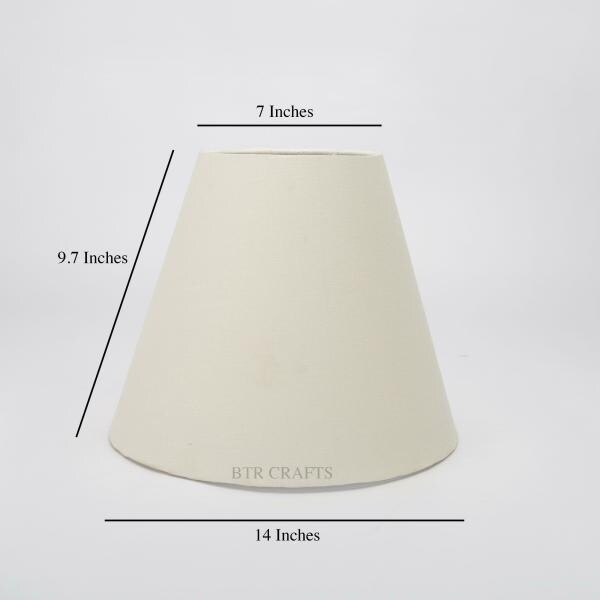 Btr Crafts White Cotton Lamp Shades (14 Inch) JioMart