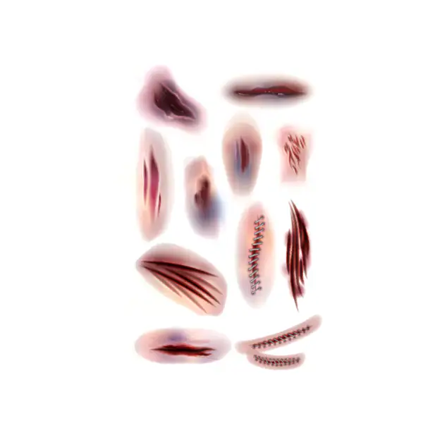 SIMPLY INKED Fake Scar Temporary Tattoo Bundle Designer Tattoo Bundle