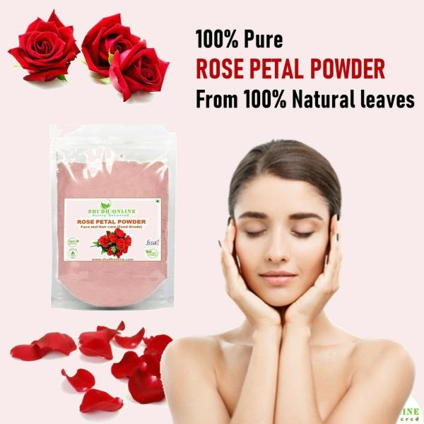 Shudh Online Organic Rose Petal and Orange Peel Powder (500g each
