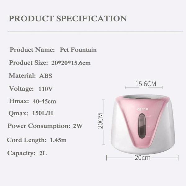 Taiyo Pluss Discovery Pet Water Fountain Drinking Healthy And Hygienic