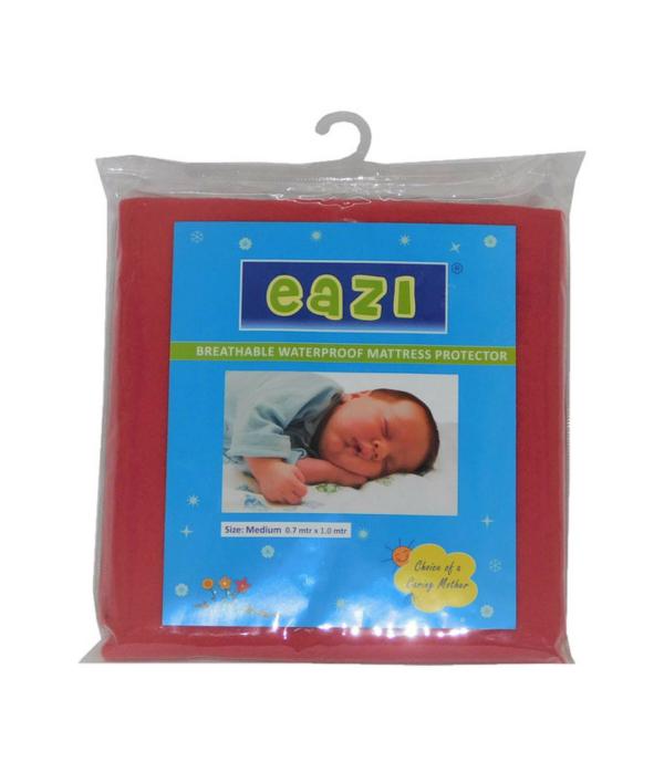 Eazi Cherry Red Waterproof Reusable Baby Quick Dry Sheet Bed Protector Sleeping Mat (M) JioMart