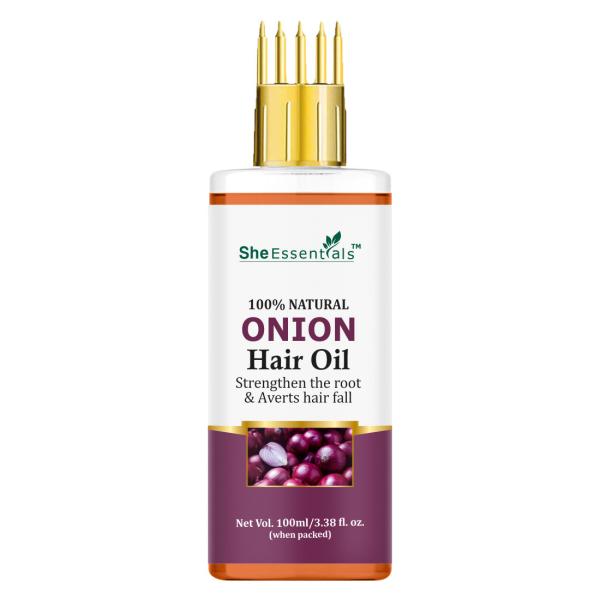 She Essentials Red Onion Hair Oil for Hair Growth & Hair Fall Control