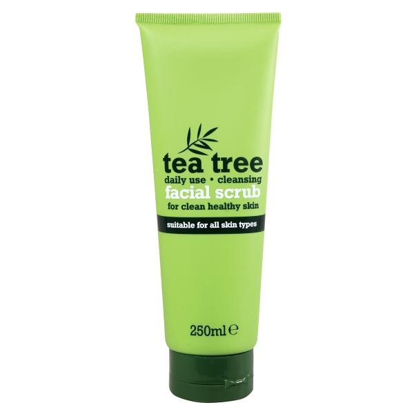 Tea Tree Facial Scrub With Tea Tree Oil & Walnut Shell for Acne & Pimples free healthy glowing