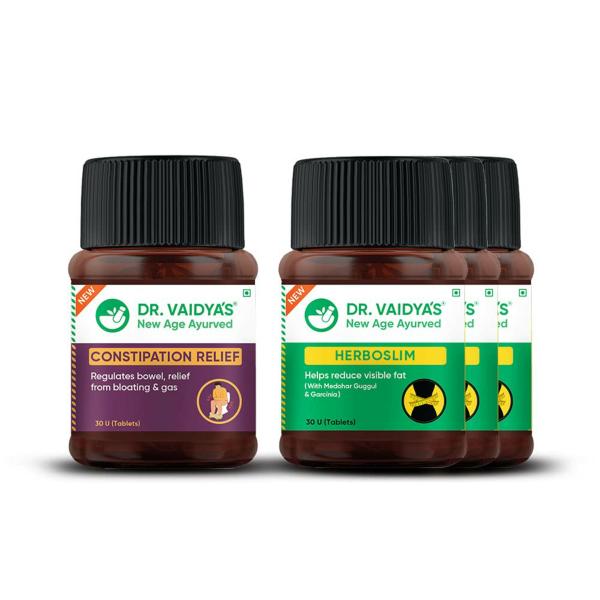 Dr. Vaidya's New Age Ayurveda Combo Pack Of Constipation Relief And