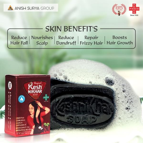 Kesh Nikhar Advanced Formula Soap Shampoo Bar For Hair Wash 100gm