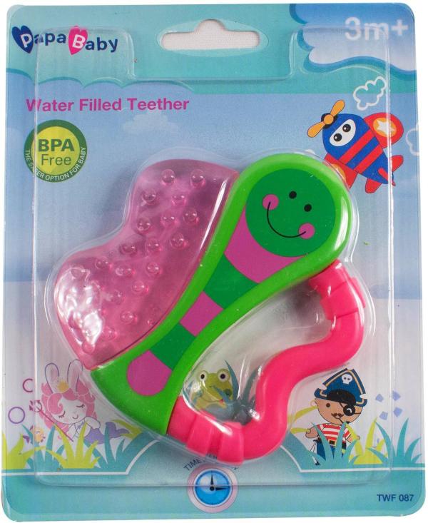Ole Baby Green Silicone Cute Sterilized Water Filled Fruit Teether For Age 3 Plus M JioMart