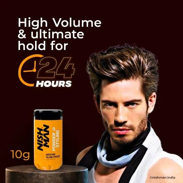Nishman Mattifying Volume Powder Hair Wax 10gm : Matte Finish | Hair Style  | Strong Hold Styling | Wax for Men - JioMart