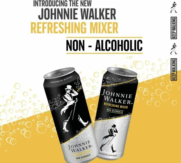 Johnnie Walker Refreshing Mixer Non Alcoholic Carbonated Drink 330 ml