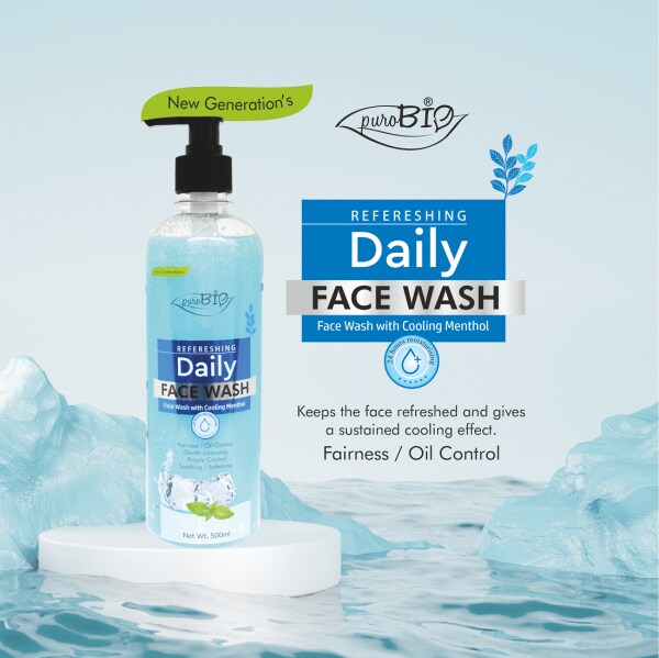 Purobio Luxury Daily Face wash With Cooling Menthol Soothing