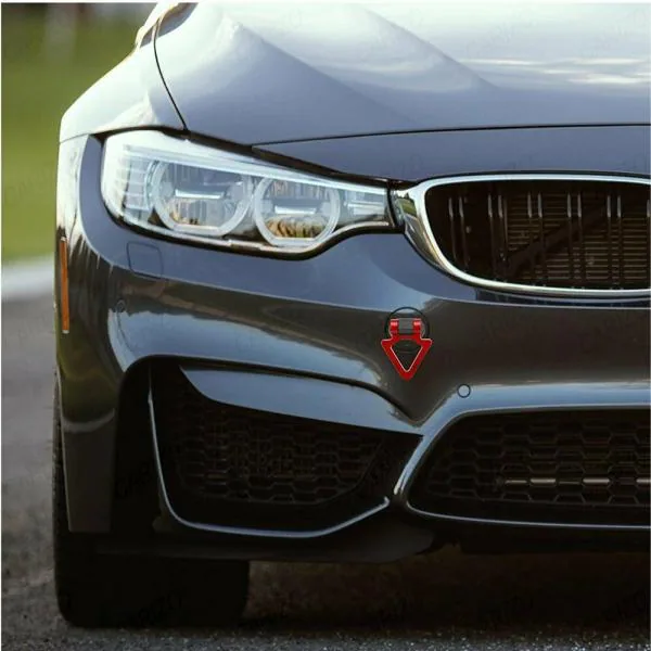 CARIZO Tow Hook Kit (Triangle Red) Car Decorations Sticker Car Decor