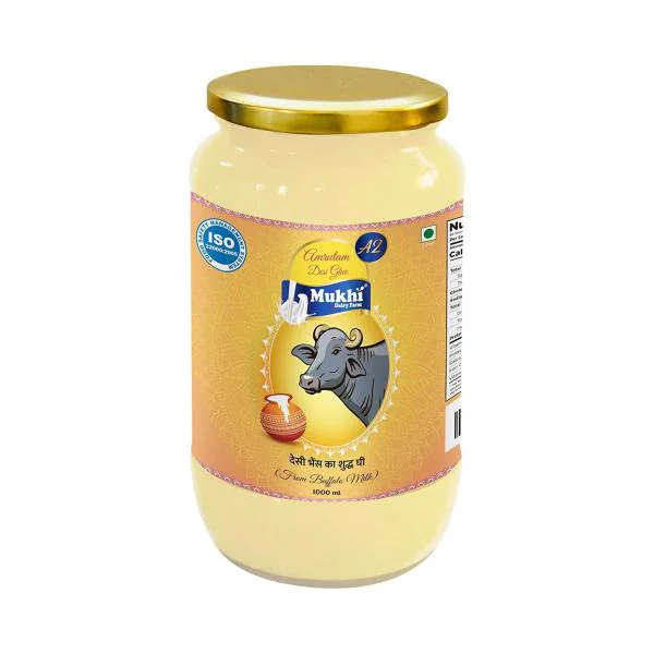 Mukhia Amrutam A2 Desi Buffalo Ghee Made with cultured curd Bilona