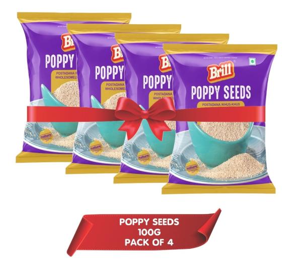 Brill Poppy Seeds (KhusKhus) (100g x 4pkts) 400g JioMart