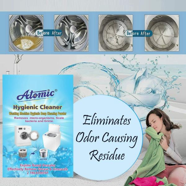 Atomic Washing Machine Descaling Powder 150 GM, Pack of 2 JioMart
