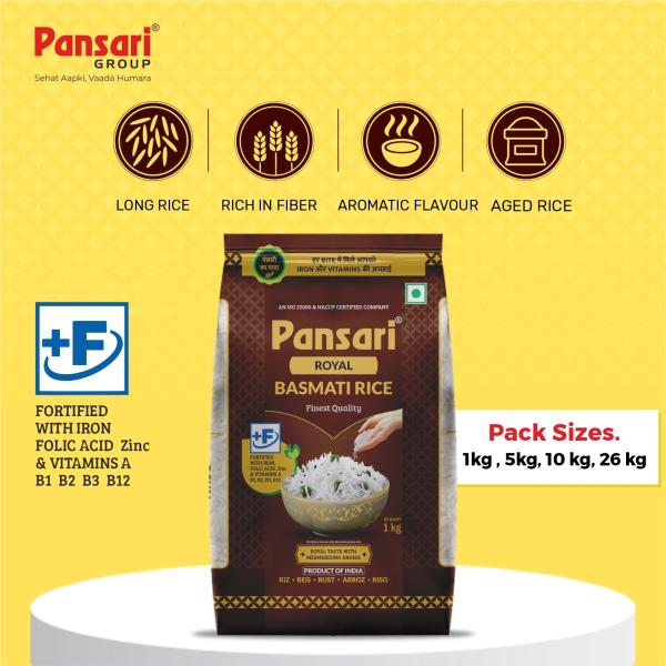 Pansari Royal Best Quality Basmati Rice , Great Taste and Mesmerizing