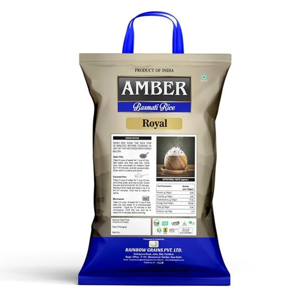 Rainbow Amber 10kg Long Full Length Biryani Rice XXXL Basmati Rice