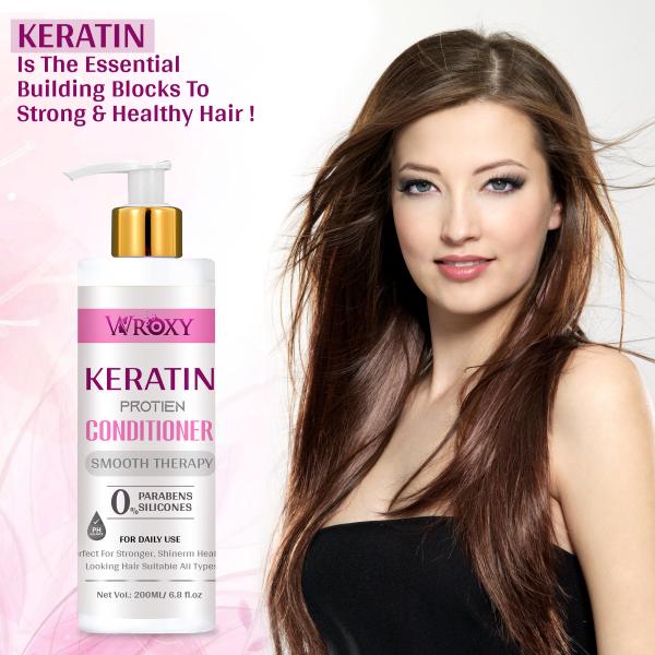 Keratin Conditioner for Keratin Treatment with Curd and Keratin Protein for  Straighter, | No Paraben | Hair Conditioner for Men and Women | 200ml -  JioMart