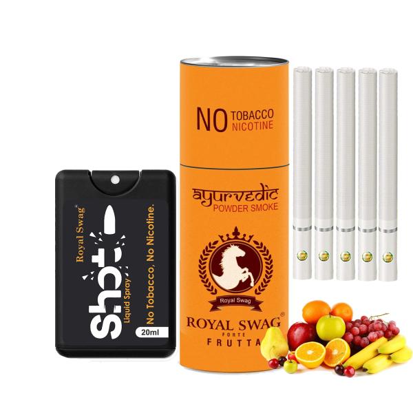 ROYAL SWAG Ayurvedic & Herbal Cigarette, Frutta Flavour Smoke Tobacco