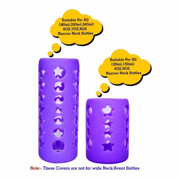 The Little Lookers Baby Feeding Bottle Silicone Warmer Cover/Sleeve