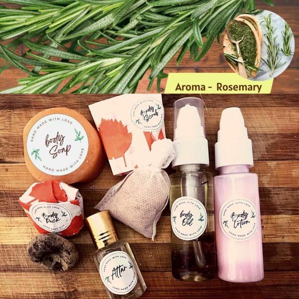 Ekoham ROSEMARY ESSENTIAL OIL & EXTRACTS Skin Care Combo KitBody