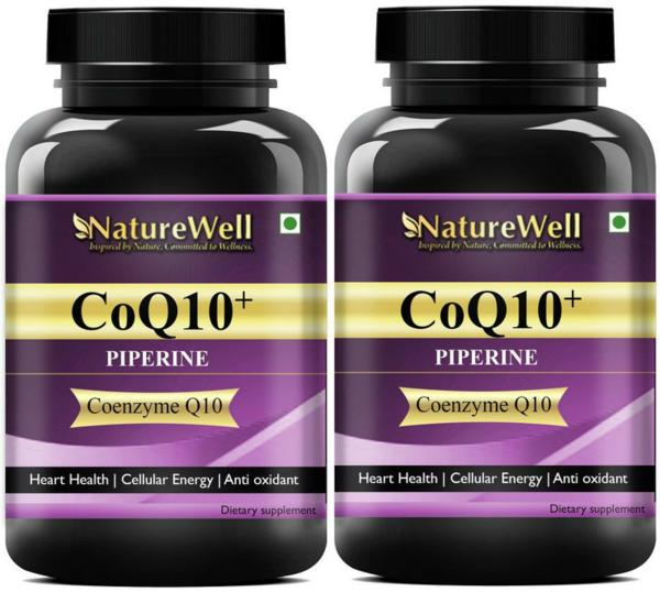 Naturewell Coenzyme Q10, Coq10 100Mg High Absorption With Piperine And