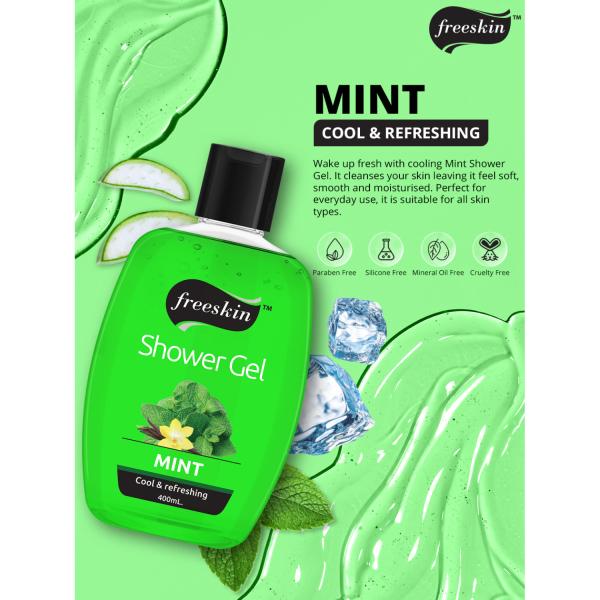 Freeskin Mint Shower Gel, 400ml JioMart